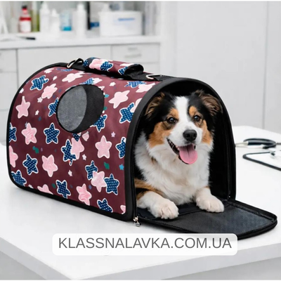 Сумка - переноска для тварин / 35 x 21 x 24 см / Переноска для собак / Сумка для котів p6 фото