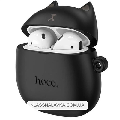 Бездротові навушники HOCO в кейсі + силіконовий чохол / Bluetooth навушники / Навушники блютуз e16 фото