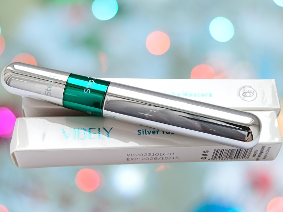 Туш для вій Vibely Silver Tube Mascara 4D 2 в 1 vstm фото
