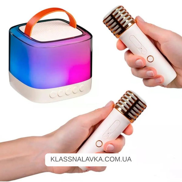 Портативная караоке система + 2 микрофона, Bluetooth / Беспроводная колонка / Блютуз колонка e23 фото