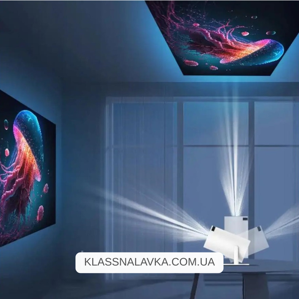 Набір Проектор для дому, 2 джойстика, M300 MAX + Стрічка кольорова RGB 3528, 5 м / Ігровий проектор e29 фото