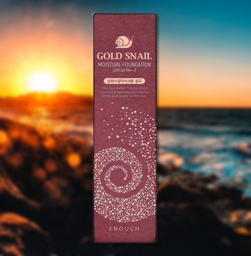 Корейський тональний крем Enough Gold Snail Moisture Foundation SPF30 c4 фото