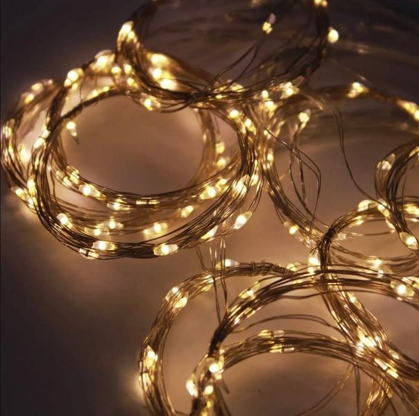 Гирлянда Штора от USB, 3х2м 200 LED + пульт, Желтый свет / Светодиодная гирлянда на окно / Новогодняя гирлянда sv1 фото