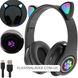 Беспроводные наушники с кошачьими ушками Bluetooth B39M, Черные / Наушники с подсветкой e4 фото 1